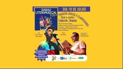 7º Sarau Literomusical contempla show já visto por 300 mil pessoas no Brasil